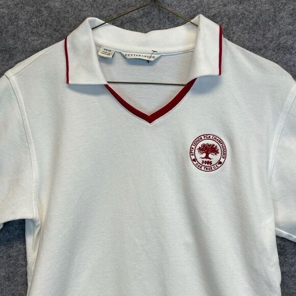 Cutter & Buck Shirt Women's XS White Golf Polo 2006 Senior PGA Oak Tree Club - Picture 2 of 16